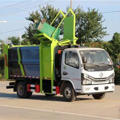 國六東風(fēng)多利卡掛桶式垃圾車 高效環(huán)保的城市環(huán)衛(wèi)解決方案